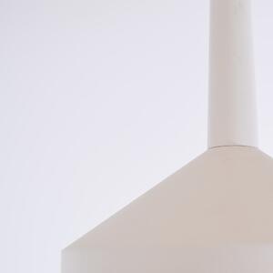 Biele závesné svietidlo SULION Rita, výška 100 cm