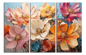 Obraz na plátne Kvety rôznych farieb