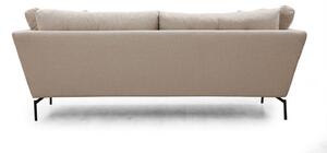 Dizajnová 3-miestna sedačka Basiano 214 cm krémová