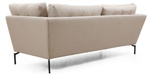Dizajnová 3-miestna sedačka Basiano 214 cm krémová