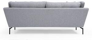 Dizajnová 3-miestna sedačka Basiano 214 cm sivá