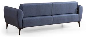 Dizajnová 3-miestna sedačka Beasley 220 cm modrá