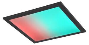 TRIO Reality R67663032 BETA stropné svietidlo SMD LED 290x290mm 13W/1400lm 2700-6500K čierna matná, Dynamic Light, stmievateľné, diaľkový ovládač