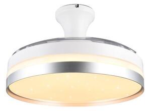 TRIO Reality R67382187 LINDBERG stropné svietidlo s ventilátorom SMD LED D1000mm 35W/4050lm 2700-6500K matná biela, titánová, stmievateľné, diaľkový ovládač