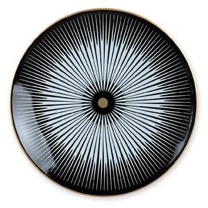 21-dielna súprava čierno-bieleho keramického riadu My Ceramic