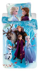Jerry Fabrics Bavlnené obliečky 140x200+70x90 cm - Frozen 2 Family
