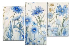 Moderný obraz Modré kvety