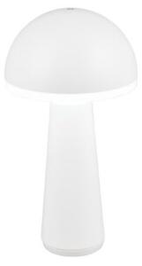 TRIO Reality R57716131 FUNGO vonkajšia stolná lampa SMD LED V310mm 2W/200lm 3000+4000+6500K IP54 biela matná, čierna, nabíjateľná batéria, USB-C port, nabíjacia stanica