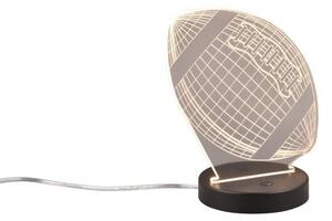 TRIO Reality R52821132 FOOTBALL dekoračná stolná lampička SMD LED V210mm 3,2W/250lm 3000K čierna matná