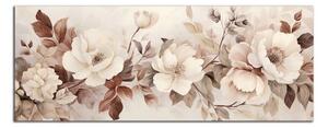 Obraz na plátne Béžové kvety
