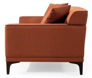 Dizajnová 3-miestna sedačka Dellyn 212 cm oranžová
