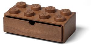 Detský úložný box z tmavo moreného dubového dreva LEGO® Wood