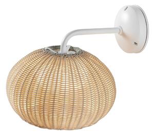 Bover LED vonkajšie nástenné svietidlo Garota, biela/slonovinová farba, 27 cm