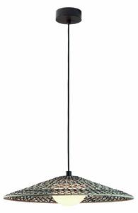 Bover LED vonkajšia závesná lampa Nans Balis S/55, hnedá/hnedá