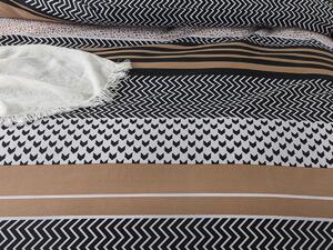 XPOSE® Bavlnené obliečky ZIGO na dve postele - béžové