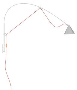 Nástenné LED svietidlo midgard AYNO L, sivo-oranžové, 2 700 K, 130 cm