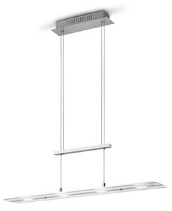 TRIO Reality R32004107 MILOS závesné svietidlo SMD LED 5W/550lm 3000K nikel matný, priehľadná