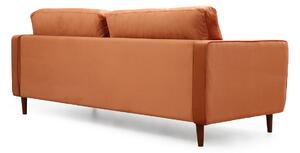 Dizajnová 3-miestna sedačka Jarmaine 215 cm oranžová