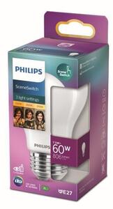 Philips 8719514263963 LED SceneSwitch žiarovka 8-5-2W/60W 806-320-80lm E27 2700-2500-2200K A60