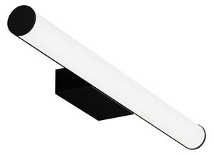 Čierne nástenné svietidlo SULION Caspio, dĺžka 60 cm