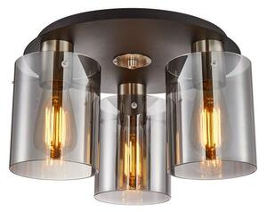 ITALUX SPL-5581-3SC-SC-SG Sardo stropné svietidlo 3xE27 D390mm saténový nikel, šedá