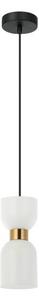 ITALUX PND-57602-1-BRO Monza závesné svietidlo 1xE27 D120mm mosadzná, biela