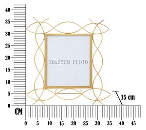 Kovový stojací rámček na fotky Mauro Ferretti Glam X, 35,5 x 37 cm