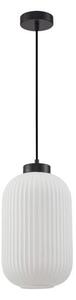 ITALUX PND-52636-1-BK Lindo závesné svietidlo 1xE27 D200mm čierna, biela