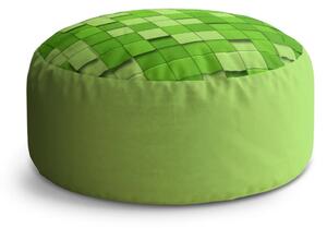 Sablio Taburet Circle Green Blocks 3D: 38x48 cm