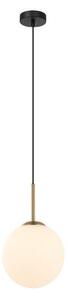ITALUX PND-5578-1S-BRO-BK Deore závesné svietidlo 1xE27 D200mm starožitná bronzová, biela