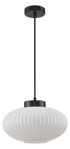 ITALUX PND-52376-1-BK Groste závesné svietidlo 1xE27 D300mm čierna, biela
