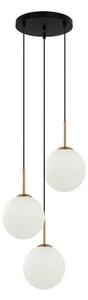 ITALUX PND-5578-3S-BRO-BK Deore závesné svietidlo 3xE27 D400mm starožitná bronzová, biela