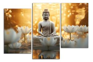 Obraz na plátne Budha a lotosy