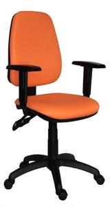 Kancelárska stolička 1140 ASYN s opierkami - oranžová Antares