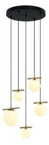 ITALUX PND-463325A-BRO+W Merseta závesné svietidlo 1xE14, 4xG9 D600mm starožitná bronzová