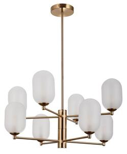 ITALUX PND-4215-8A-HBR-SAT Perano závesné svietidlo 8xG9 D620mm starožitná bronzová, biela