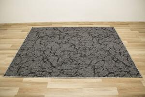 Koberec Marble 75 mramor, sivý / čierny