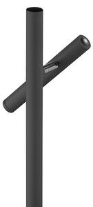 HELL Stolová LED lampa na akumulátor Streak-B, výška 50 cm, čierna, kovová, Čierna, Obývacia izba / jedáleň, kov, Moderný