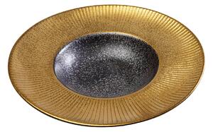 Diva hlboký tanier zlato-čierny Ø22 cm