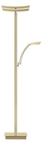 HELL LED stojacia lampa Andy, krémová, výška 185 cm, kovová, 3-pl., Krémová / jantárovo žltá, Obývacia izba / jedáleň, kov, Moderný, Zemné bodové svetlo