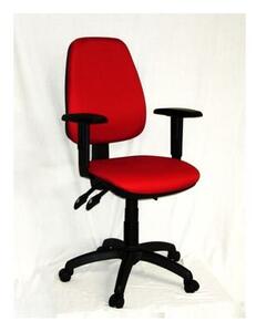 Kancelárska stolička 1140 ASYN s podrúčkami - červená