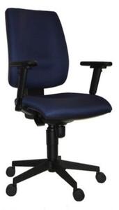 Kancelárska stolička 1380 FLUTE modrá, s podrúčkami AR08