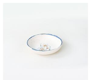 21-dielna súprava bielo-modrého keramického riadu My Ceramic