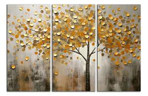 Obraz na plátne Abstrakcia stromu so zlatými listami