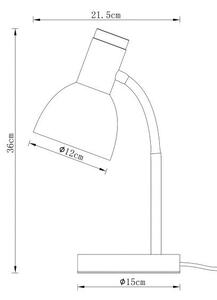 ITALUX TB-37263-BG Senza stolové svietidlo 1xE27 V360mm biela, drevo