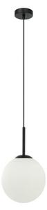 ITALUX PND-5578-1S-BK Deore závesné svietidlo 1xE27 D200mm čierna, biela