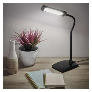 EMOS Z7599B Eddy stolná lampa LED 6W/480lm 3000/4500/6800K, stmievateľné, čierna