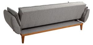 Dizajnová rozkladacia sedačka Talasius 217 cm tmavosivá