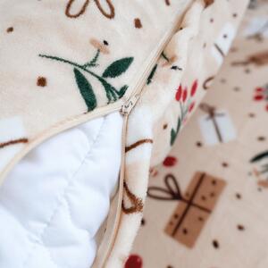 Goldea vianočné extra hebké obliečky mikroplyš - vianočné prekvapenie 140 x 200 a 70 x 90 cm