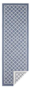 Modro-krémový vonkajší koberec NORTHRUGS Sydney, 350 x 80 cm